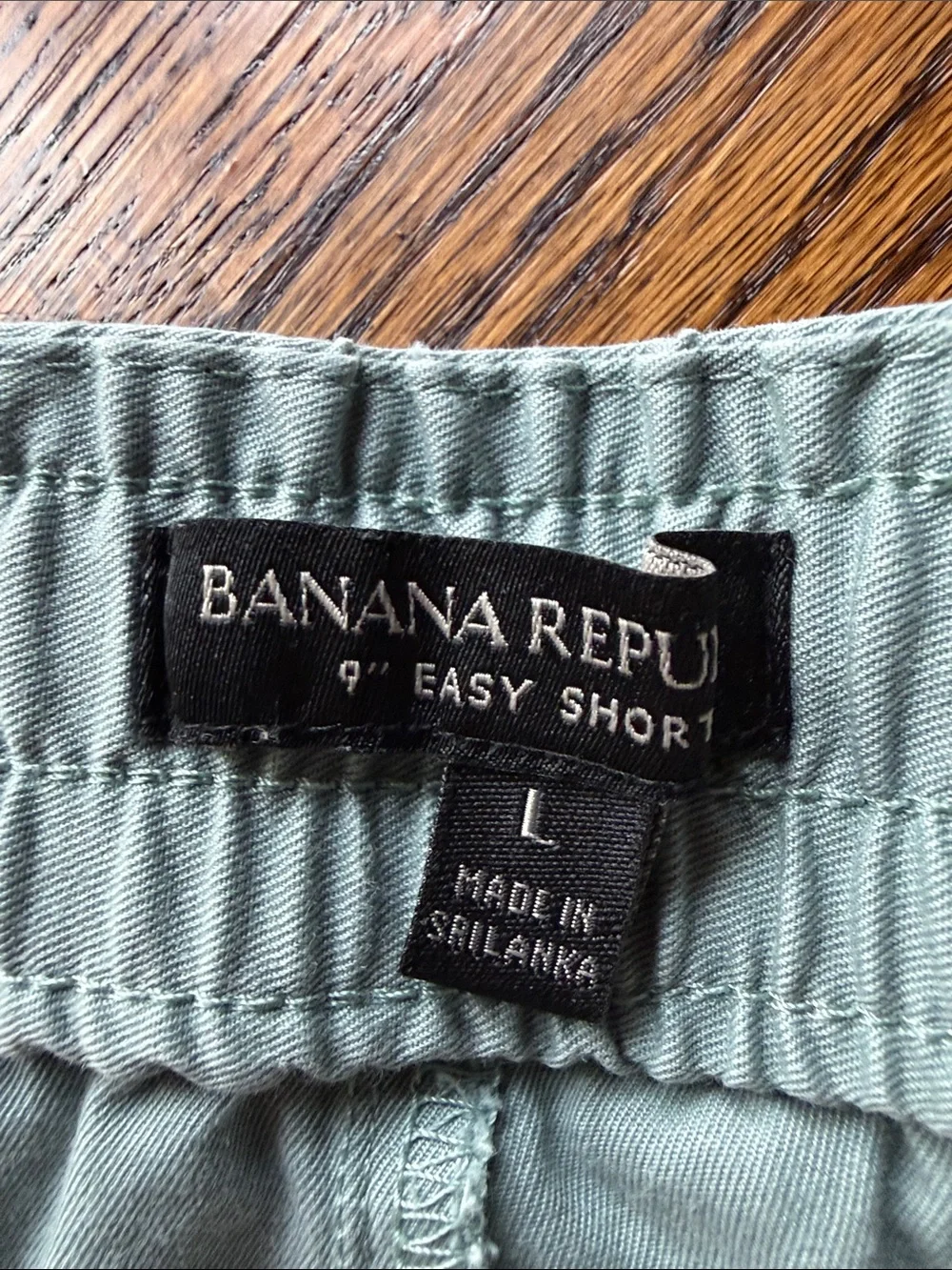 E Banana Republic Men’s Large Easy Short Blue Drawstring Flat-Front Shorts